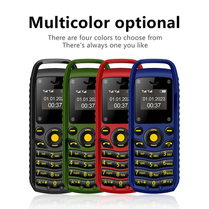 SERVO Mini Mobile Phone 2 SIM Cards Magic Voice Bluetooth Dialing Blacklist Low Radiation Smallest Button Cellphones Four Colors
