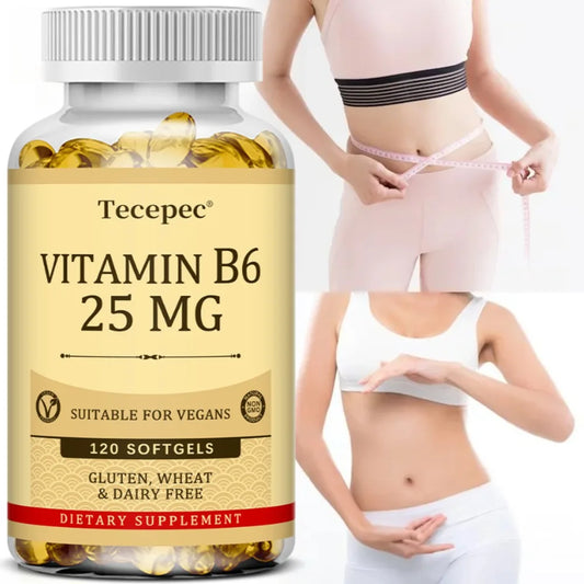 Vitamin B6 - Improves Metabolism, Skin Health, Antioxidant, for Cardiovascular, Neurological, Immune and Eye Health
