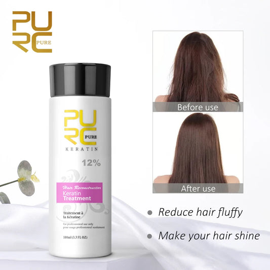 PURC Smoothing Shampoo Conditioner Professional Keratin Hair Treatment Nourishes Dry Repair Damaged Moisturizing Hair Care