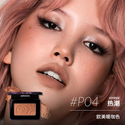 Kaleidos Blush-Shape,Contour&Highlight Face With Matte Shimmery Color for Cheek and Eye Shadow Facial Makeup Plate