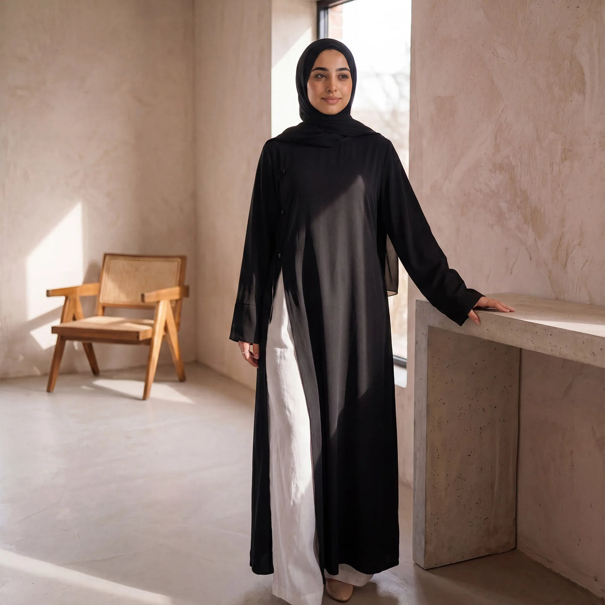 Elegant Abaya Women Dubai Ramadan Eid Arabic Traditional Muslim Modest Dress Islamic Holiday Outfit New Plain Turkey Kaftan Robe
