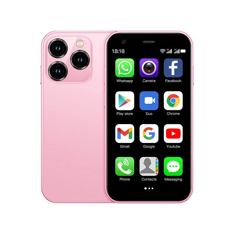 SOYES XS15 Mini Smartphone 3.0" Display Android 8.1 Dual SIM Standby 2GB RAM 16GB ROM  3G Network Backup Gift Small Phone