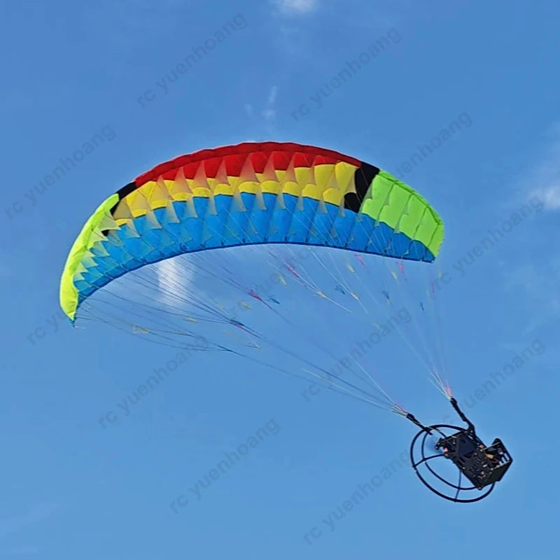 1Set 2.4M Wingspan Paragliding Canopy+2216 1400KV Brushless Motor+40A ESC+9inch Paddle+55g Metal Servo RC Powered Paraglider Kit