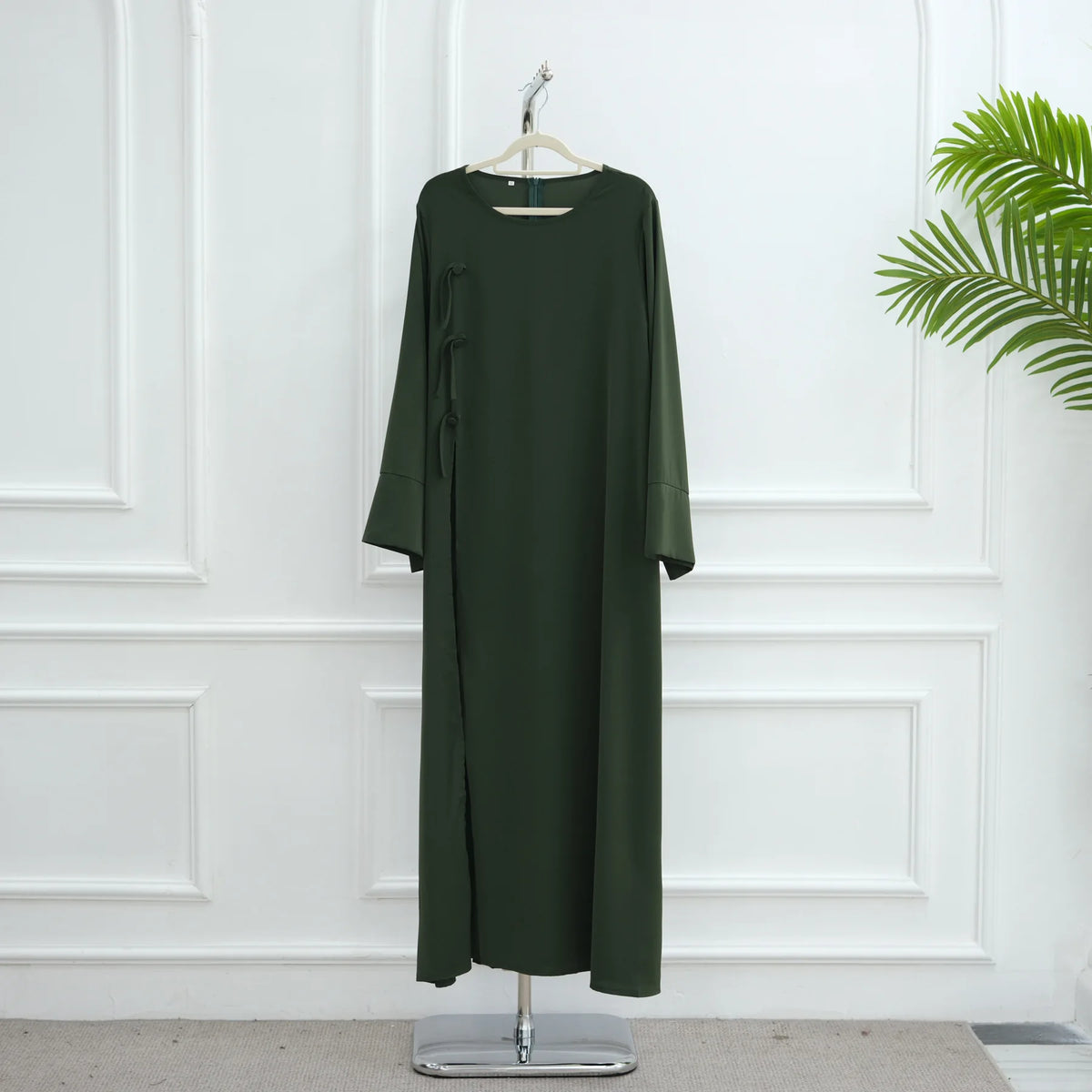 Elegant Abaya Women Dubai Ramadan Eid Arabic Traditional Muslim Modest Dress Islamic Holiday Outfit New Plain Turkey Kaftan Robe