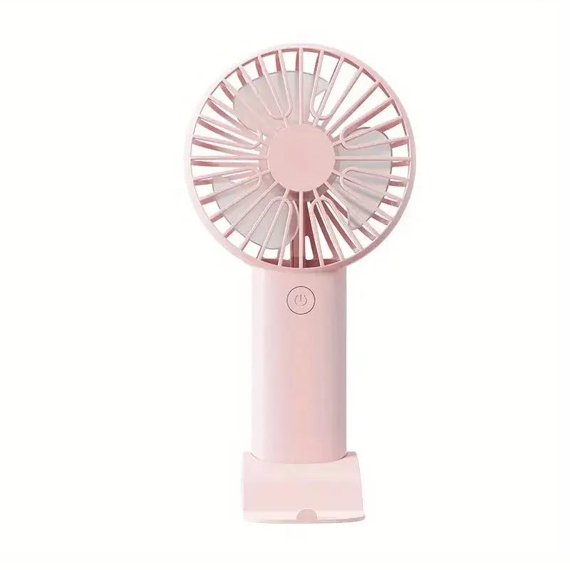 Mini USB Charging Handheld Fan Desktop Small Fan With Mobile Phone Holder Portable And Simple Outdoor Small Fan