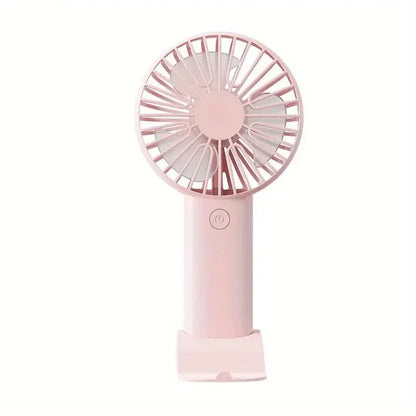 Mini USB Charging Handheld Fan Desktop Small Fan With Mobile Phone Holder Portable And Simple Outdoor Small Fan