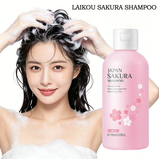 LAIKOU Sakura Shampoo & Hair Conditioner Deep Cleansing Oil Control Anti Dandruff Moisturizing Nourishing Repair Damaged Hair