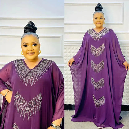Abayas For Women Dubai Luxury Chiffon Boubou Muslim Fashion Dress Caftan Marocain Wedding Party Dresses Robe Djellaba Femme 2025