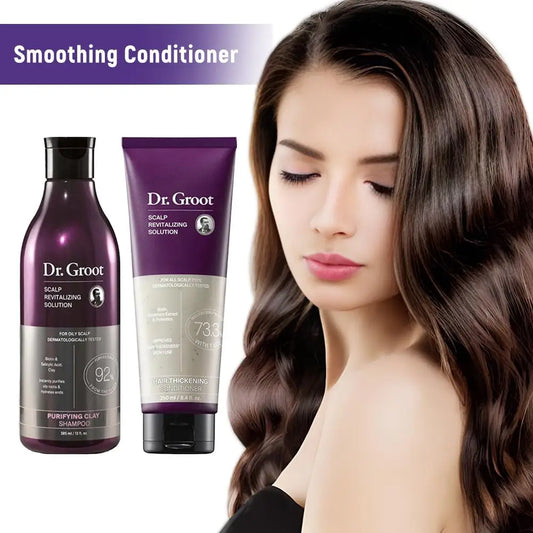 Hair Shampoo & Conditioner Set - 250ml Anti-Hair Loss Moisturizing Softening Thickening Nourishing Hair Care Products