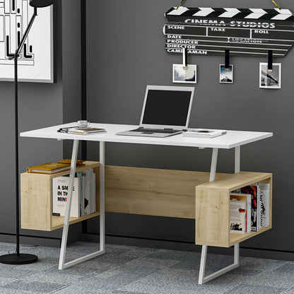Wholesale P&W Study Desk with Shelves Computer Laptop Desk
