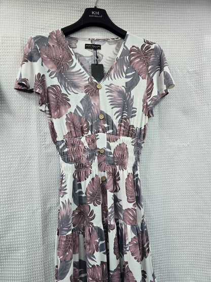 Wholesale Palms V Midi Jersey Dress