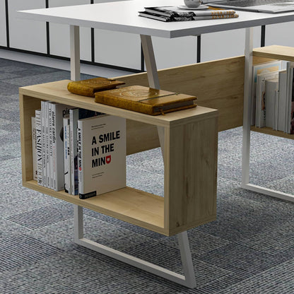 Wholesale P&W Study Desk with Shelves Computer Laptop Desk