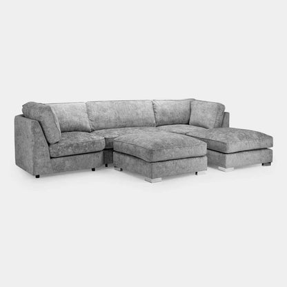 Wholesale Willows U-Shape Luxury Chenille 6-Seater Corner Sofa