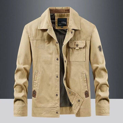 Wholesale Men's Casual Jacket Spring Autumn Coat Large Size Workwear