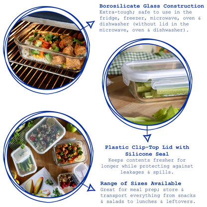 Wholesale 10pc Glass Food Storage Container Set with Lids