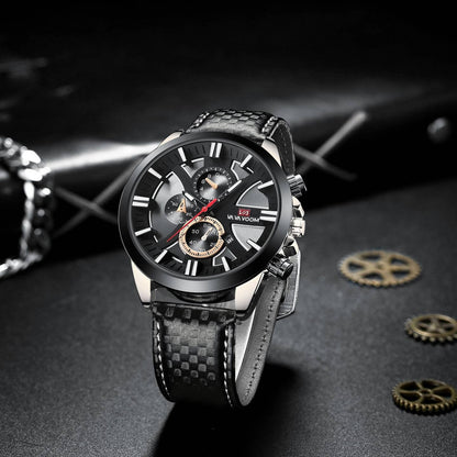 Wholesale Fashion Mens Quartz Watches Business Wristwatch Waterproof Clock For Man Sports Watch Leather Bands