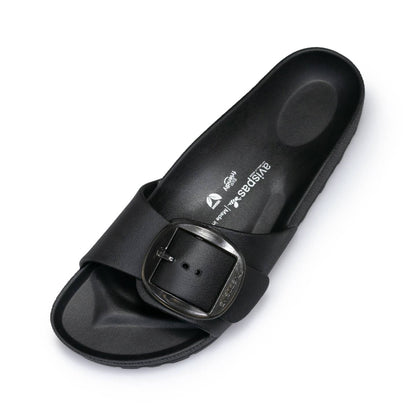 Wholesale Milano Black – Bio EVA Sandal with Translucent Oval Buckle