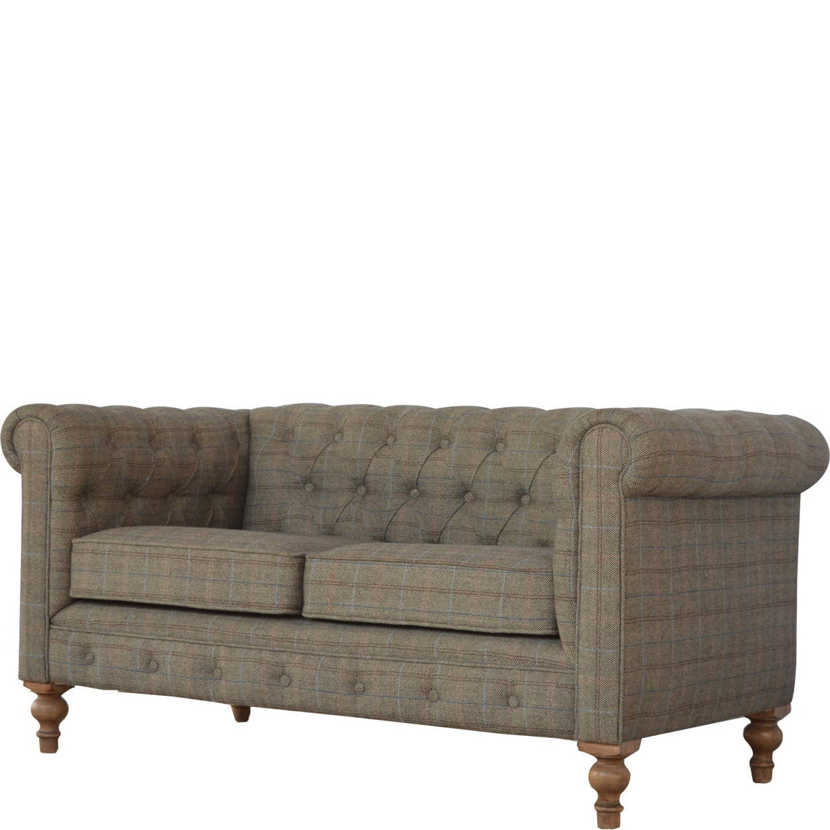Wholesale Multi Tweed 2 Seater Chesterfield Sofa