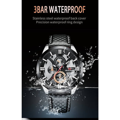 Wholesale Fashion Mens Quartz Watches Business Wristwatch Waterproof Clock For Man Sports Watch Leather Bands