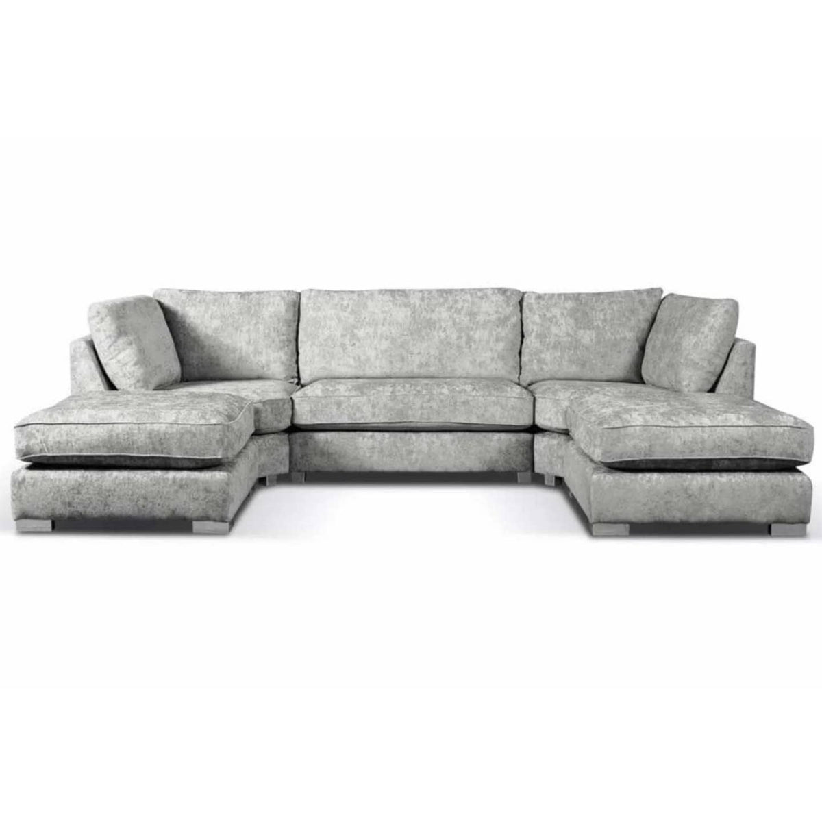 Wholesale Willows U-Shape Luxury Chenille 6-Seater Corner Sofa